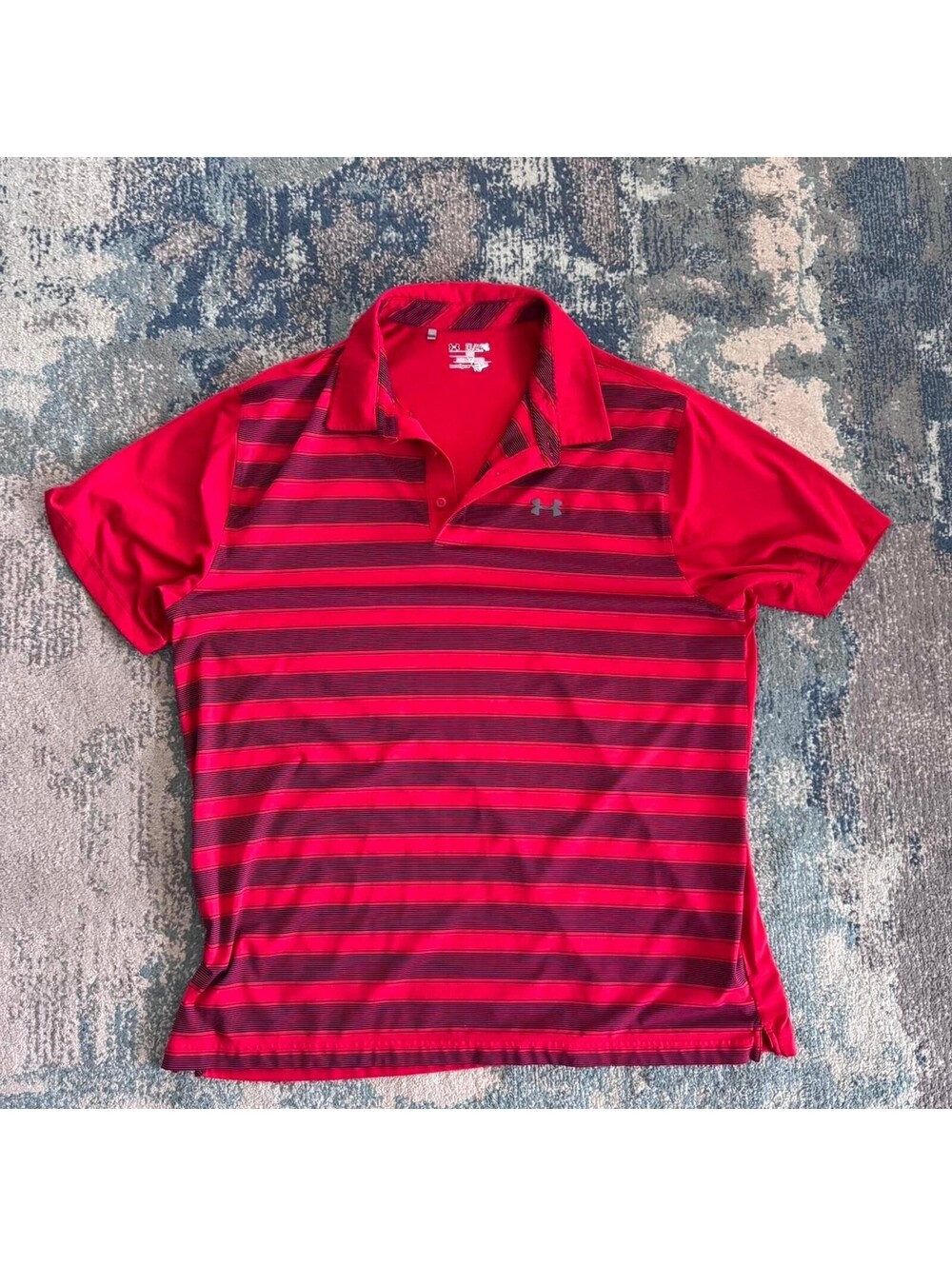 Under-armour Men's Red Polo-shirt Size XXL